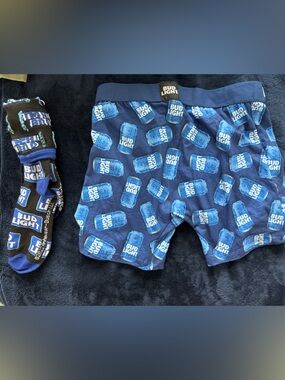 Bud light boxers & socks bundle